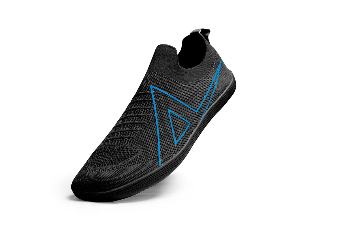 Black unisex barefoot shoes great for walking and going to the gym