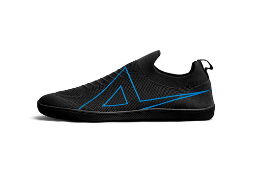 Black unisex minimalist barefoot shoes for all-day comfort and natural movement